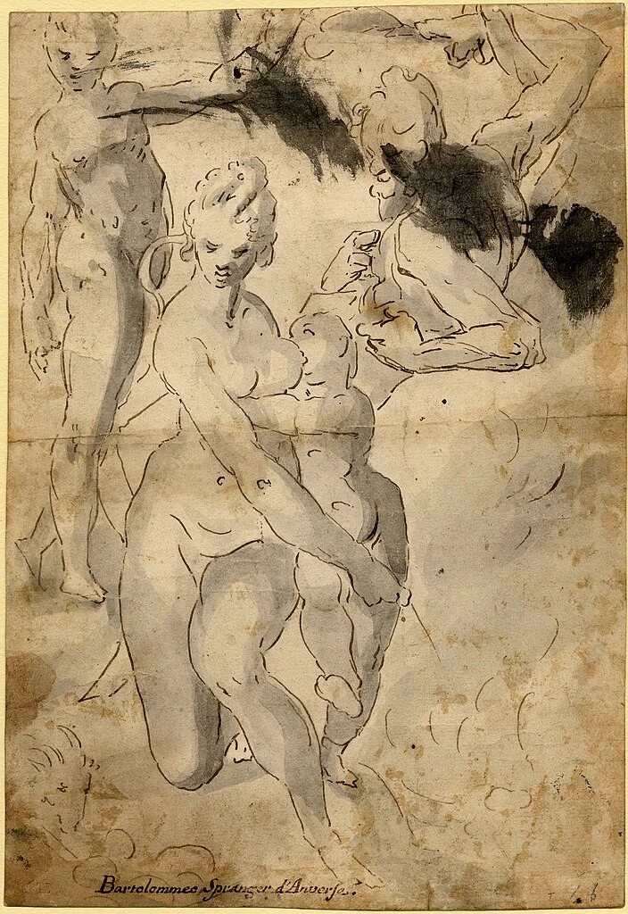 Bartholomeus Spranger - 125, Venere e Cupido, British Museum, Londra